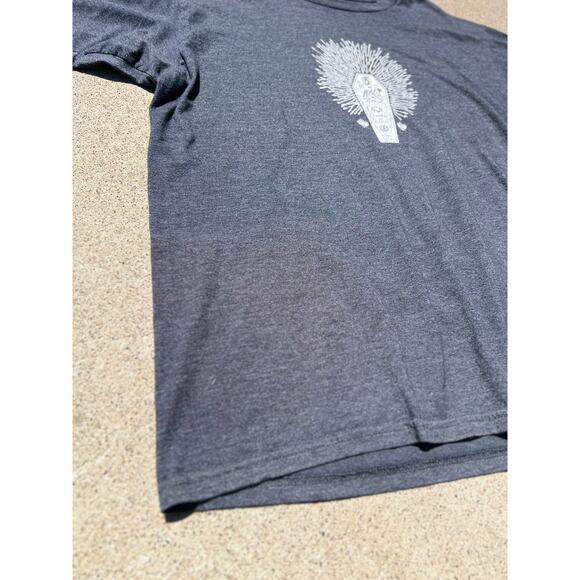 Element Top Men Size Large Gray Printed Graphic Short Sleeve Tee Shirt Skater - Picture 2 of 5